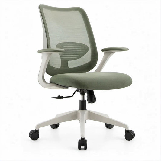 Cadeira de Escritório Ergonómica Giratória em Malha Verde 60 x 60 x 96-106 cm